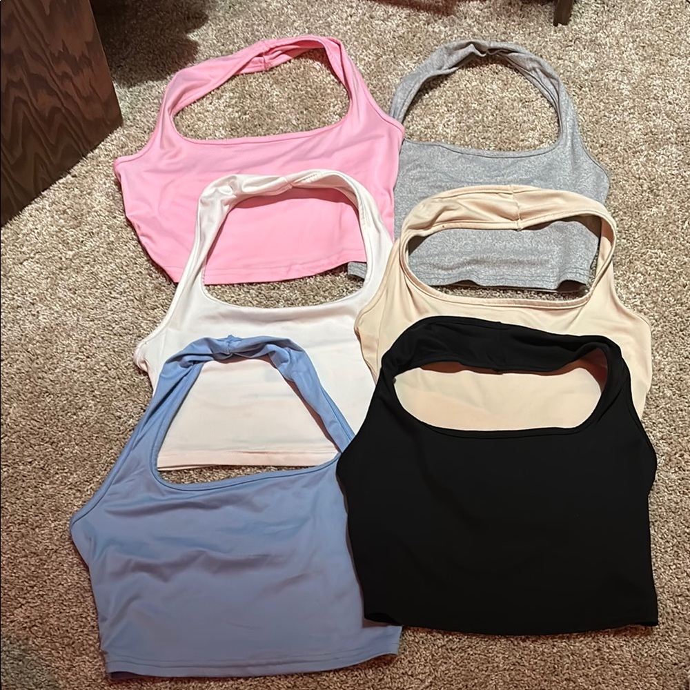 Stylish Women's Halter Tops - Set of 6